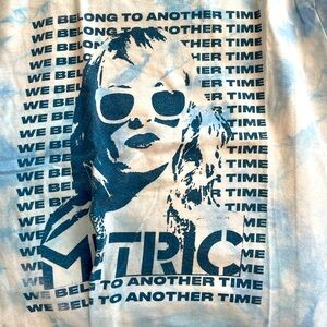 Metric Emily Haines tour t-shirt blue large